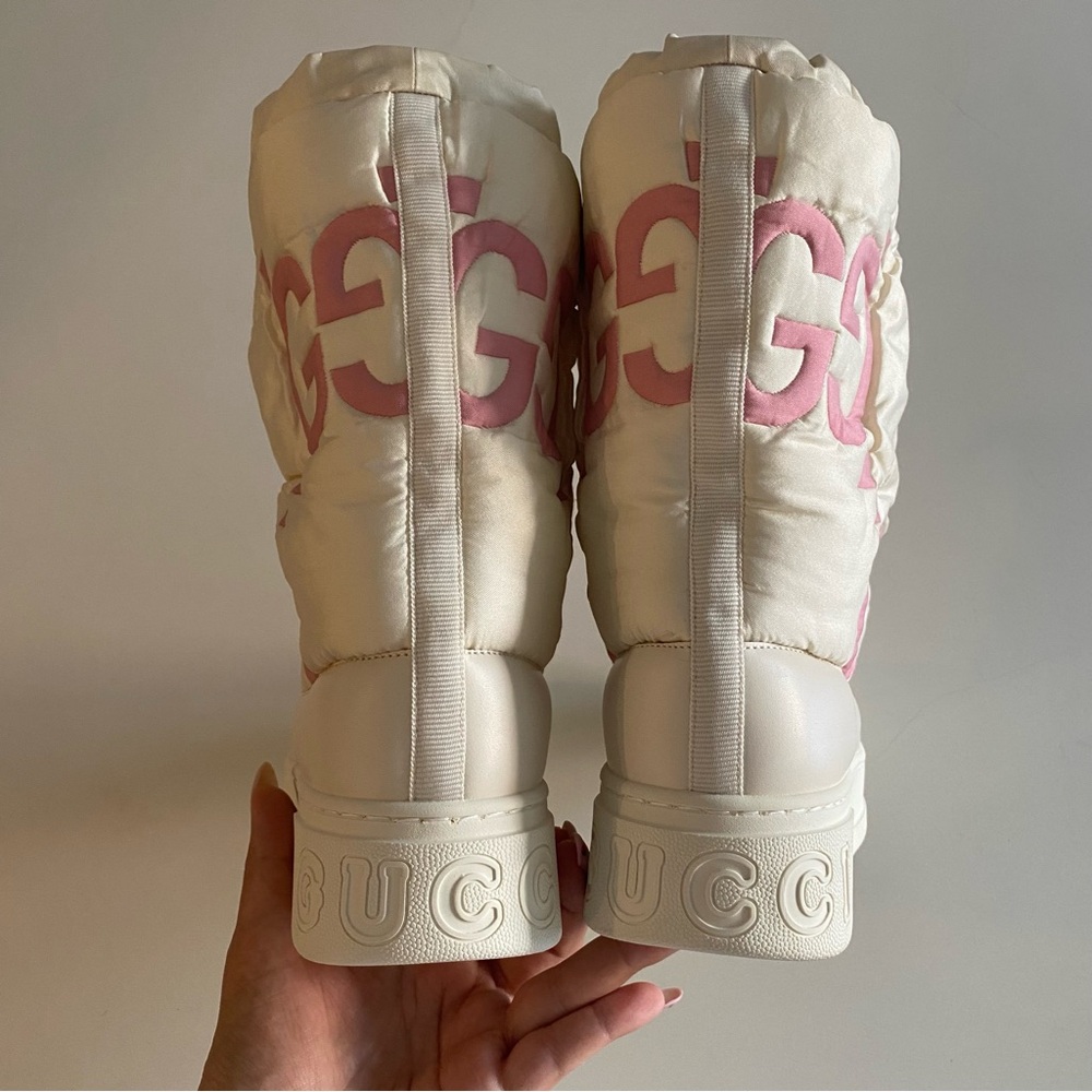 Gucci Logo GG Matelasse Snow Boots - Picture 9 of 17